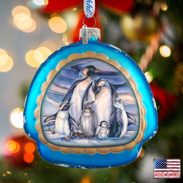 Sno Buddy Like You Glass Ornament by J. Bergsma - Christmas Santa Snowman Decor - 756-659-JB-0