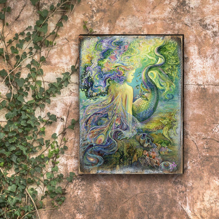 Mer Fairy Fantasy Wooden Wall Art by Josephine Wall - Fantasy Decor - 852149-JW-2