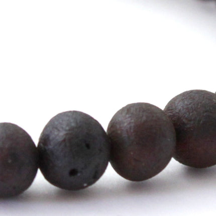 Amber Black Raw Cherry Stretch Bracelet for Adults-3