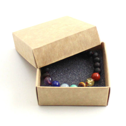 Baltic Amber Raw Cherry Bracelet With Chakra Gemstones-1