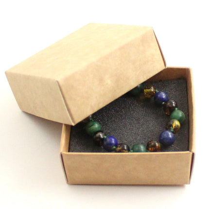 Amber, African Jade and Lapis Lazuli Bracelet-1