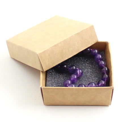 Amethyst Gemstone Knotted Violet Anklet Bracelet-1
