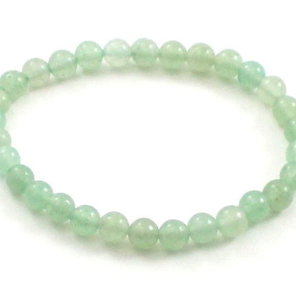 Stretch Bracelet With Green Aventurine Gemstones-0