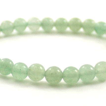 Stretch Bracelet With Green Aventurine Gemstones-3