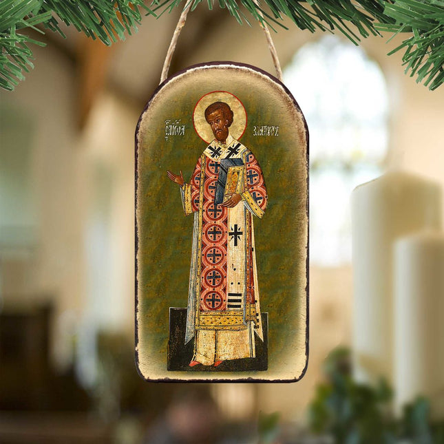 Saint Chrysostom Religious Christian Sacred Icon Ornament - Inspirational Icon Decor - 87054-0