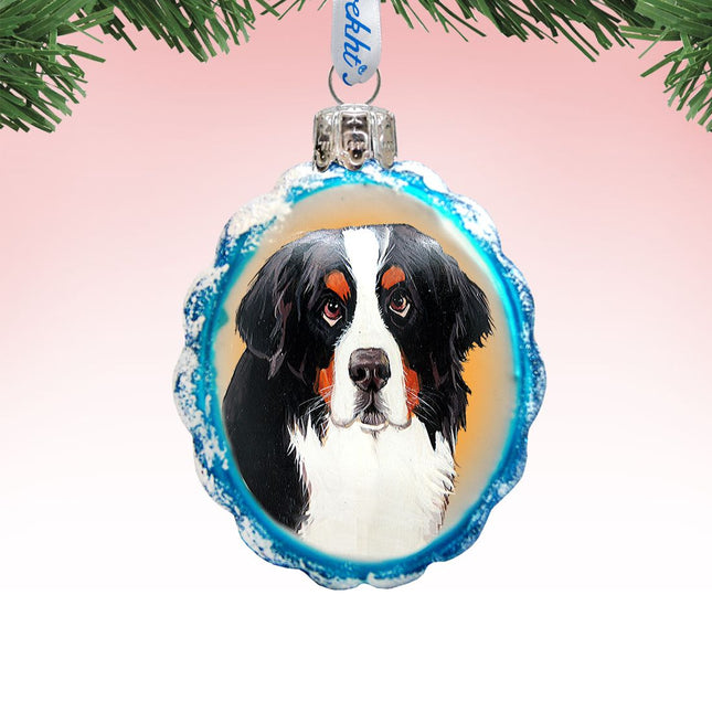 Mamas Best Friend Rescue Dog Mercury Glass Ornament by G. DeBrekht - Pets Dog and Cats Decor - 774011-0