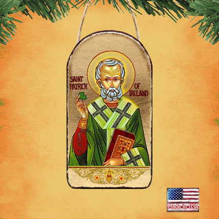 Saint Patrick Religious Celtic Sacred Icon Ornament - Celtic Decor - 87060-1