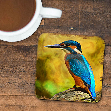 Bird Wooden Cork Coasters Gift Set of 4 by Nature Wonders - Nature Wildlife Decor  - 95298C-S4-1