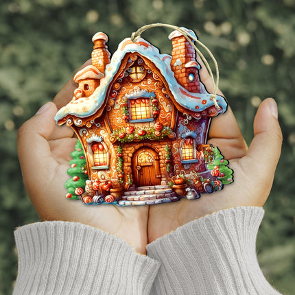 Fairy Tale House Wooden Ornaments by G. Debrekht - Christmas Decor - 8100191-1-2
