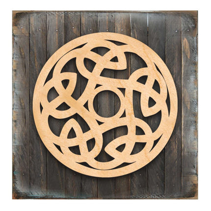 Celtic Spiral Wood Box Sign Wooden Wall Art by Celtic Art - Celtic Decor - 953164B-4