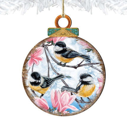 Birds Ball Wooden Ornaments by G. DeBrekht - Christmas Decor - 8025222-4