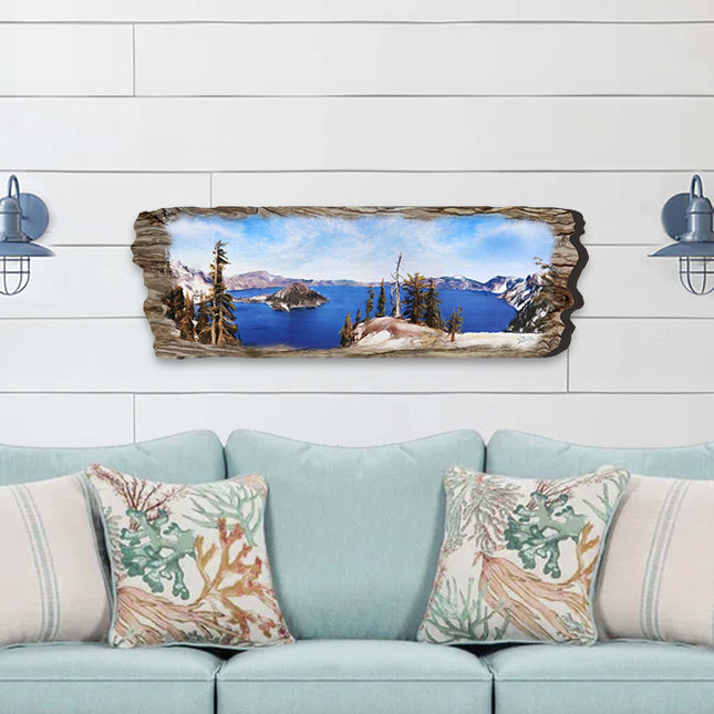 Lake View Wooden Wall Art by G. DeBrekht Coastal Decor - 8491107W-0