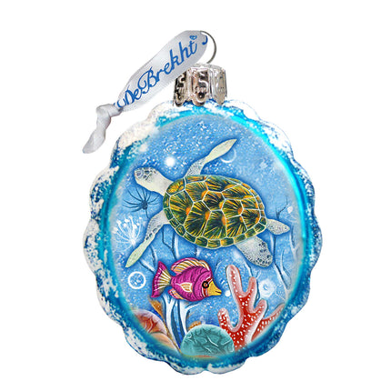 Turtle Mercury Glass Ornament by G. DeBrekht - Coastal Holiday Decor - 775479-2-4