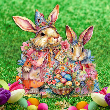 Easter Sweet Couple Easter Yard Sign by G. DeBrekht - Easter Spring Decor - 8652768F-3