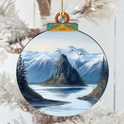 The Magic of Alaskan Nature Wooden Ornaments by G.Debrekht - Wildlife Holiday Decor - 870078-2