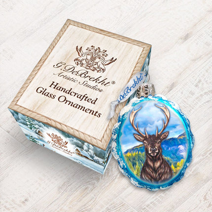 Caribou Mercury Glass Ornament by G. DeBrekht - Wildlife Holiday Decor - 771057-2