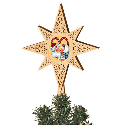 Merry Kissmas Tree Topper by Jamie Mills-Price - Christmas Decor - 89471-JM-4