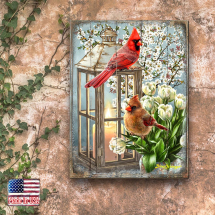 House Birds Wooden Wall Art by D. Gelsinger - Nature Wildlife Decor - 95670B-DG-3