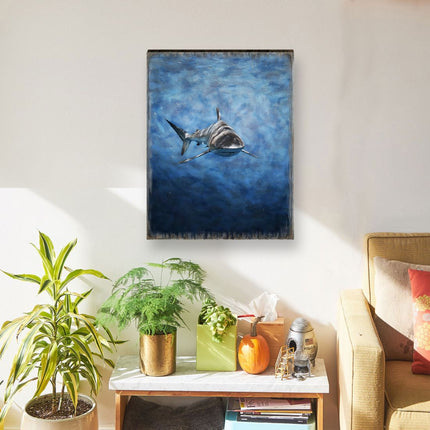 Shark Art Wooden Wall Art by Nature Wonders - Nature Wildlife Decor  - 95389B-2