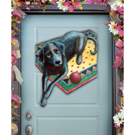 Ready When You Are Holiday Door Decor by Laura Seeley - Pets Dog and Cats Decor - 8511017H-3