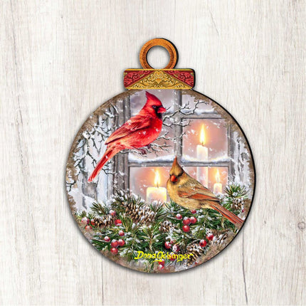 House Birds Holiday Outdoor Decor Large Ornament by D. Gelsinger - Christmas Decor - 8121126M-DG-2