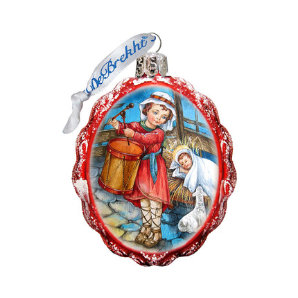 Drummer Boy Mercury Glass Ornament by G. DeBrekht - Nativity Holiday Decor - 773033-4