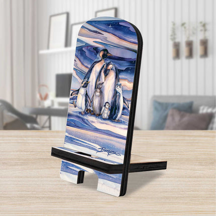 Sno Buddy Like You Cell Phone Stand Wildlife Decor Wood Mobile Tablet Holder Charging Station Organizer - 892094-JB-0