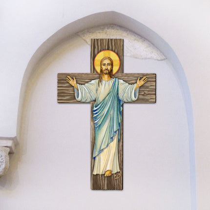 Jesus Cross Outdoor Decor by G. DeBrekht - Nativity Holiday Decor - 8191166-2F-2