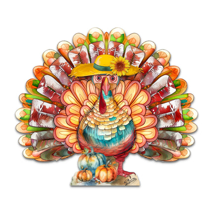Thanksgiving Turkey Holiday Door Decor  by G. Debrekht - Thanksgiving Halloween Decor  - 8611055H-4