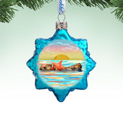 Shell Mercury Glass Ornament by G. DeBrekht - Coastal Holiday Decor - 775481-0