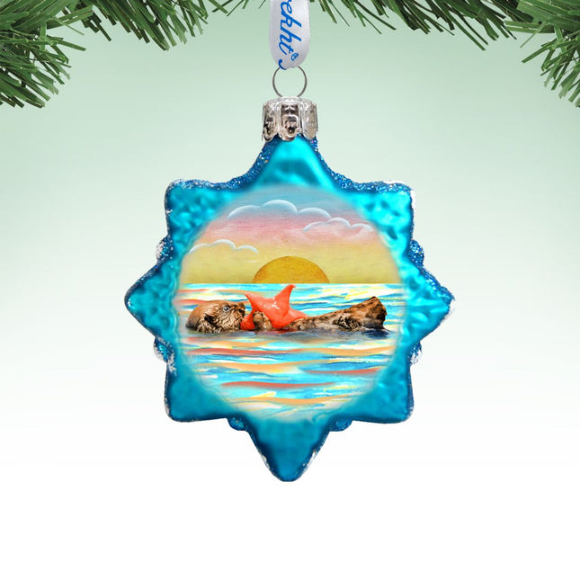 Shell Mercury Glass Ornament by G. DeBrekht - Coastal Holiday Decor - 775481-0
