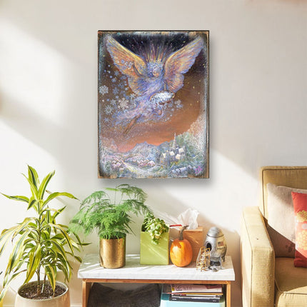 Snow Angel Fantasy Wooden Wall Art by Josephine Wall - Fantasy Decor - 852151-JW-3