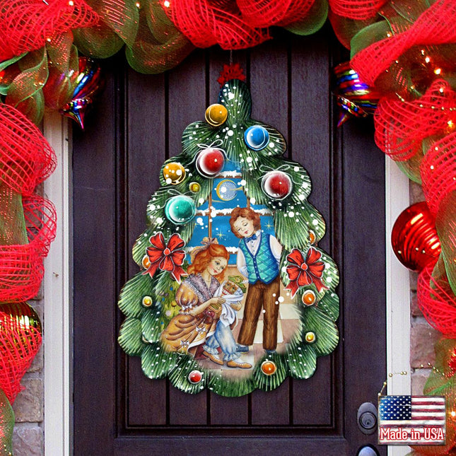 Nutcracker Christmas Tree Door Decor by G. DeBrekht - Christmas Decor - 8119184H-0
