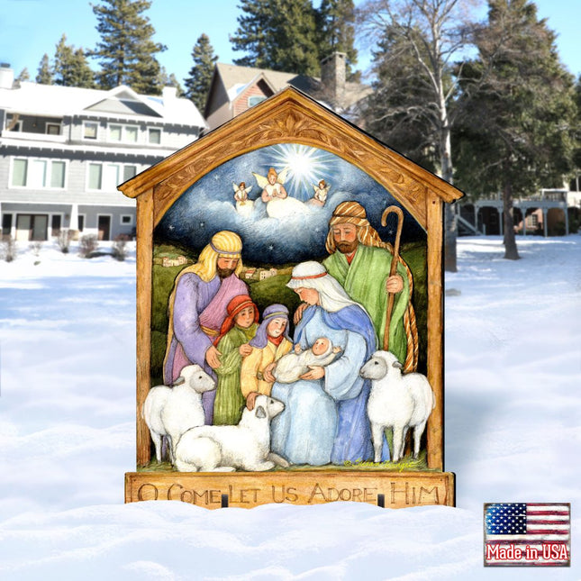 Holy Family Nativity Outdoor Decor by Susan Winget - Nativity Holiday Decor -8471112F-SW-0