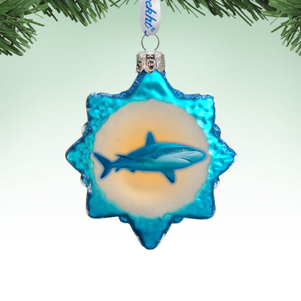 Shark Mercury Glass Ornament by G. DeBrekht - Coastal Holiday Decor - 776287-0