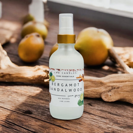 Bergamot Sandalwood Room & Linen Spray – Citrus Wood Air Freshener-0