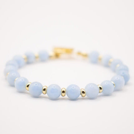 CIRCE | Bracelet in Aquamarine and 18 and 24 carat gold plated-1