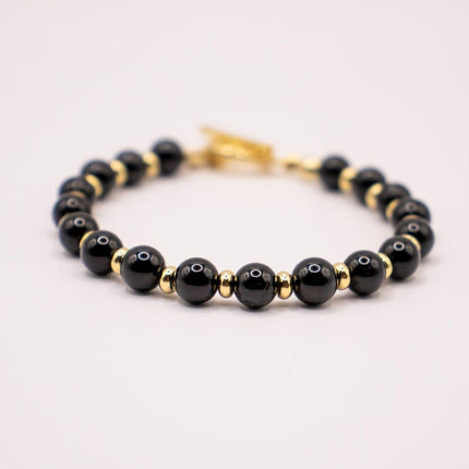 CIRCE | Bracelet in Tourmaline and 18-carat gold-plated stainless steel-1