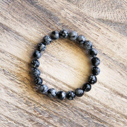 Snow Obsidian Bracelet ✦ Self-knowledge, Balance and Protection-3
