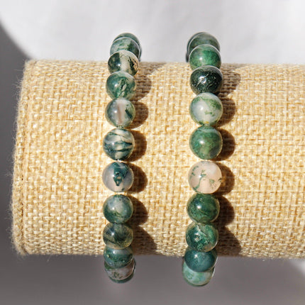 Moss Agate Bracelet ✦ Balance, Nature and Joy of Living-1
