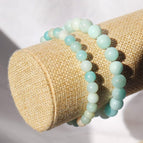 Without clasp / B - frosted stones / 6mm