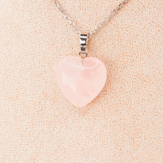 Pendant | Rose Quartz Heart-0