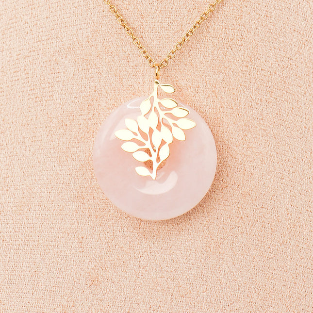 Pendant | “Life of love” in Rose Quartz-0