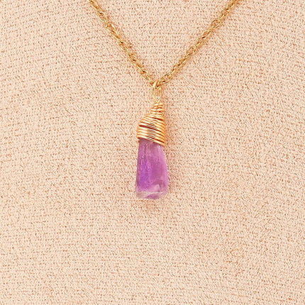 Pendant | Raw Amethyst nugget-0