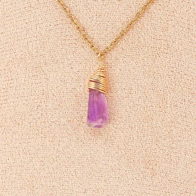 Pendant | Raw Amethyst nugget-0