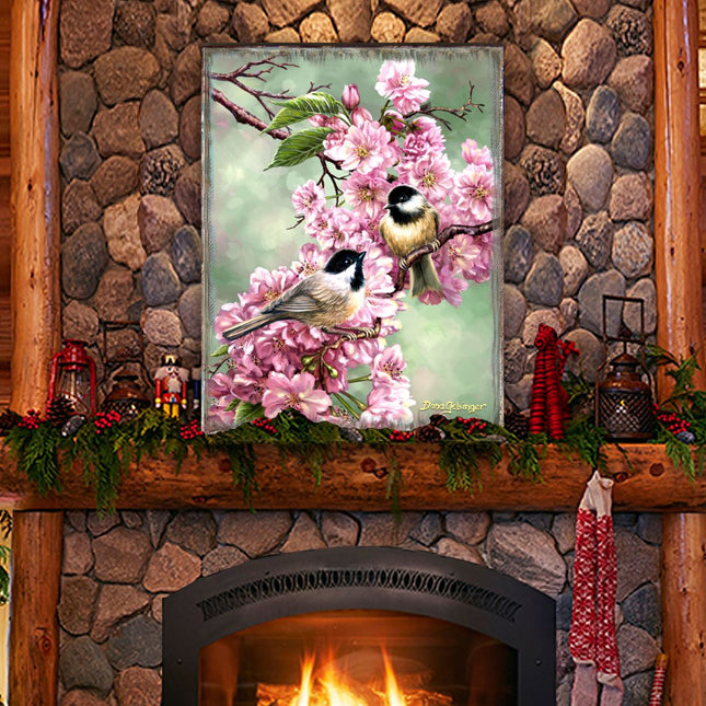 Spring Blossoms Wooden Wall Art by D. Gelsinger - Easter Spring Decor - 95671B-DG-0