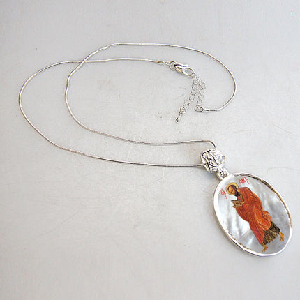 Saint Paul Silver Plated Mother of Pearl Necklace - 43035-3