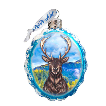 Caribou Mercury Glass Ornament by G. DeBrekht - Wildlife Holiday Decor - 771057-4