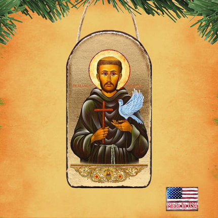 Saint Francis Religious Christian Sacred Icon Ornament - Inspirational Icon Decor - 87024-1