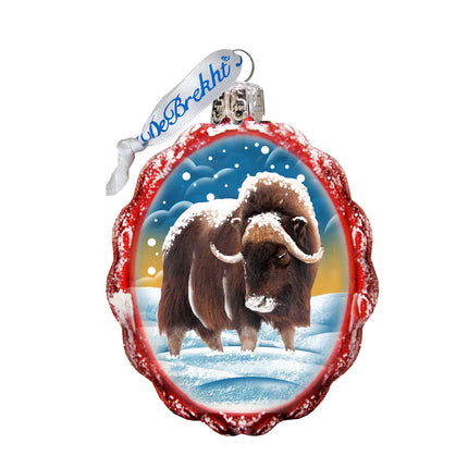 Buffalo Mercury Glass Ornament by G. DeBrekht - Wildlife Holiday Decor - 771054-4